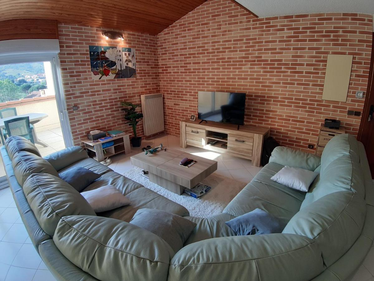 Superbe Appartement De 94M2 Avec Vue Sur Le Fort St Elme Collioure Luaran gambar